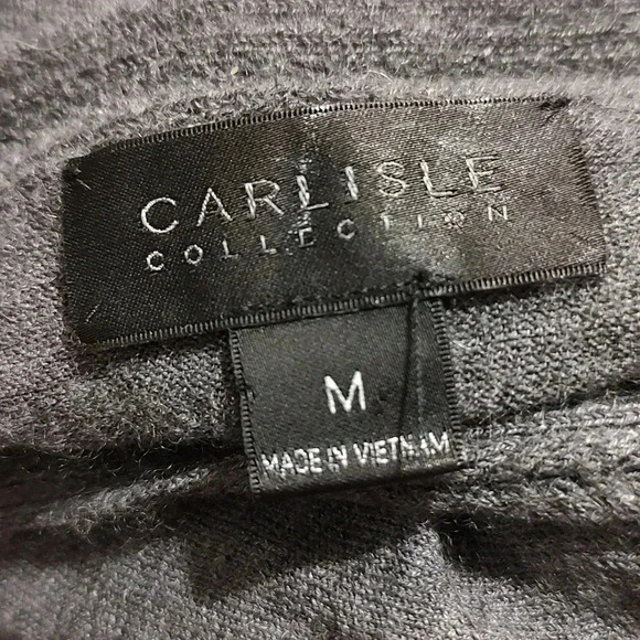 Carlisle Collection cashmere grey sweater - Picture 3 of 5
